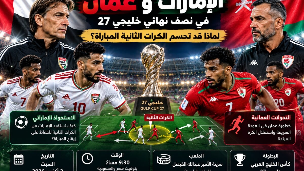 الإمارات وعمان.. لماذا قد تحسم الكرات الثانية نصف نهائي خليجي 27؟